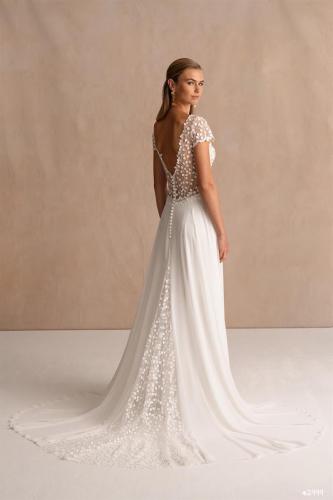 Brautkleid in Rückansicht