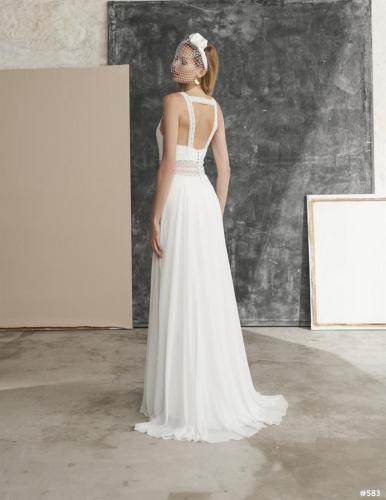 Brautkleid in Rückansicht