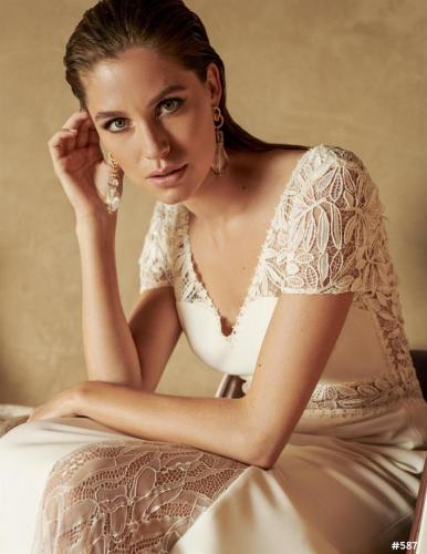 Brautkleid in Detailansicht