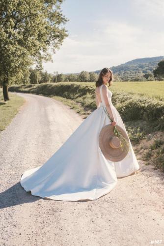 Brautkleid in Rückansicht