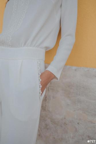 Brautkleid in Detailansicht