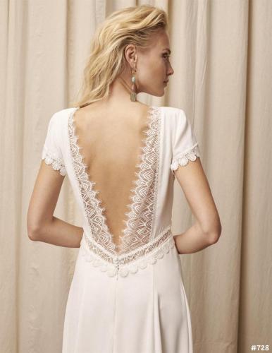Brautkleid in Rückansicht