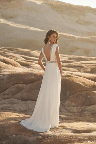 Brautkleid in Rückansicht