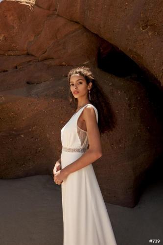 Brautkleid in Detailansicht