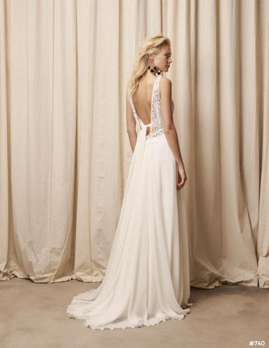 Brautkleid in Rückansicht