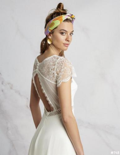 Brautkleid in Rückansicht