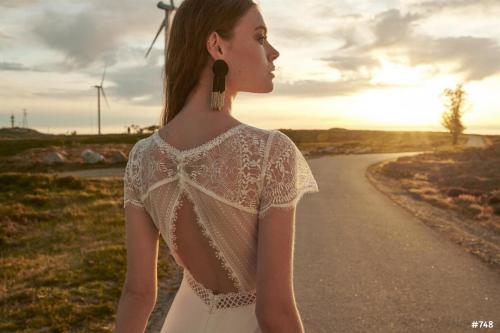Brautkleid in Detailansicht