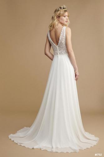 Brautkleid in Rückansicht