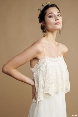 Brautkleid in Detailansicht
