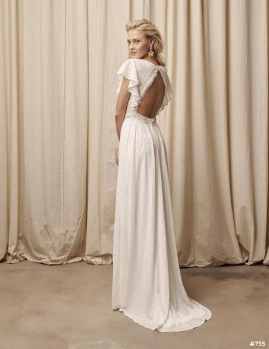 Brautkleid in Rückansicht