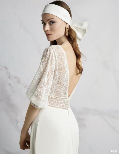 Brautkleid in Rückansicht