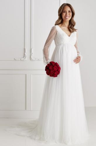 Liebreiz-Umstandskleid-Schwangerschaftsbrautkleid-LU-7503 Brautkleid-Umstandskleid 1 (1)